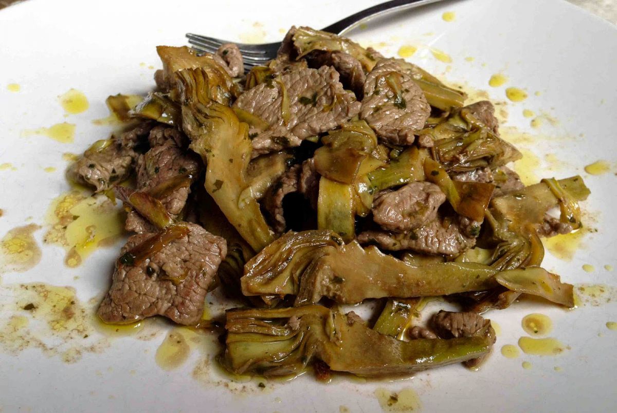 "Animelle" beef with artichokes